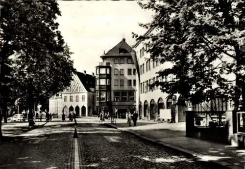 Ak Zwickau in Sachsen, Blick auf den Dr.-Friedrichs-Ring in Zwickau mit Fußgängern, Autos und ...
