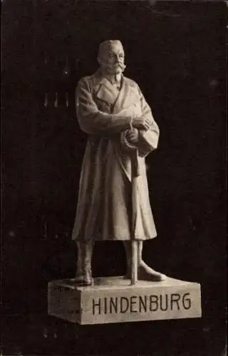 Ak Der eiserne Hindenburg, Nagelung, Wohlfahrtskarte