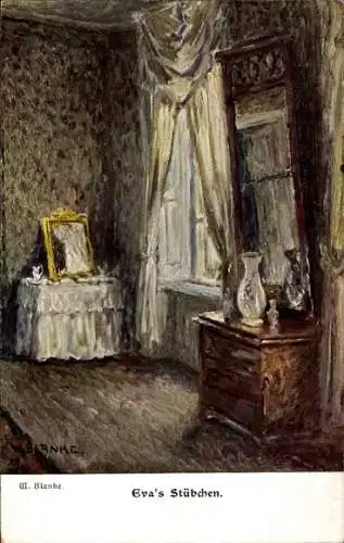 Künstler Ak Blanke, W.,  Eva's Stübchen