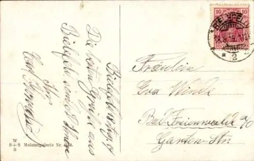 Künstler Ak Blanke, W.,  Eva's Stübchen