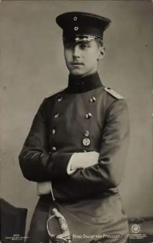 Ak Prinz Oskar von Preußen, Portrait in Uniform, NPG 1650