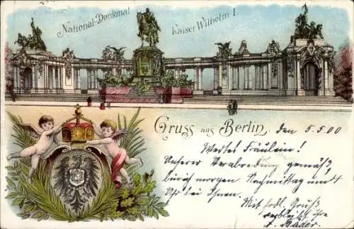 Litho Berlin, Kaiser Wilhelm I. Nationaldenkmal