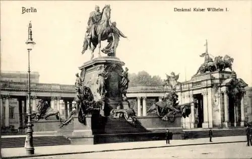 Ak Berlin Mitte, Nationaldenkmal Kaiser Wilhelm I
