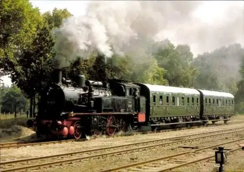 Ak Ehemalige Berliner Stadtbahnlok 74 1230, Borsig 1916, Museumslokomotive DR, Sonderzug, Rheinsberg