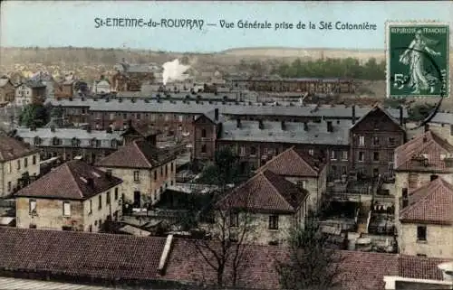 CPA Saint-Étienne du Rouvray Seine Maritime, Vue Générale prise de la Sté Cotonnière