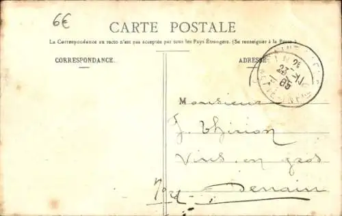 CPA Saint Saëns Seine Maritime, vue générale