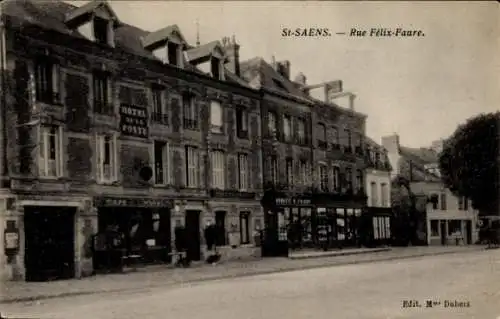 CPA Saint Saëns Seine Maritime, Rue Félix Faure
