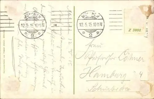 Ak München,  neues Rathaus, Frauenkirche