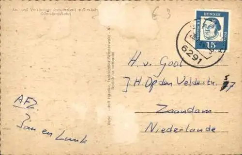 Ak Odersbach Weilburg an der Lahn Hessen, Teilansicht