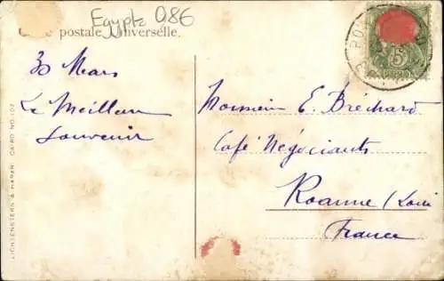 Ak Port Said Ägypten, Panoramablick vom Leuchtturm, Stadtansicht, Hafen, Gebäude