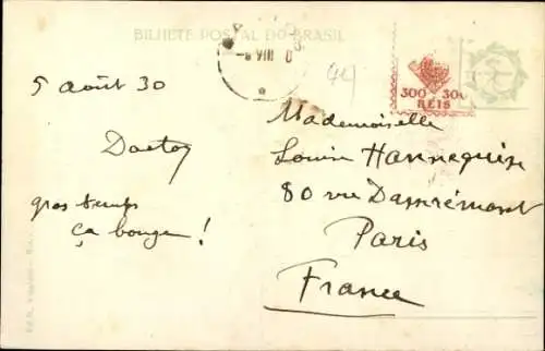 Ak Rio de Janeiro Brasilien, Rua Paysandú