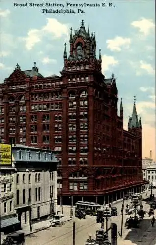 Ak Philadelphia Pennsylvania USA, Broad Street Station