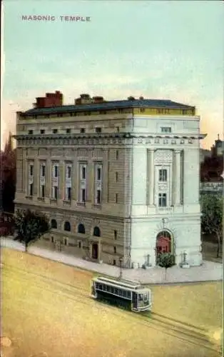 Ak Washington DC USA, Masonic Temple