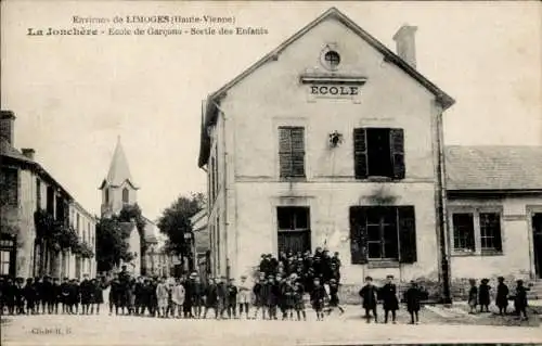 CPA La Jonchère de Haute-Vienne, Ecole des Garcons