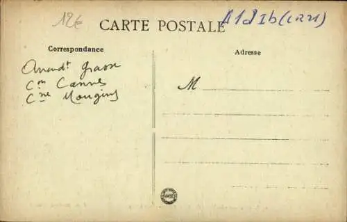 Ak Mougins Alpes Maritimes, Place du Commandant Lamy