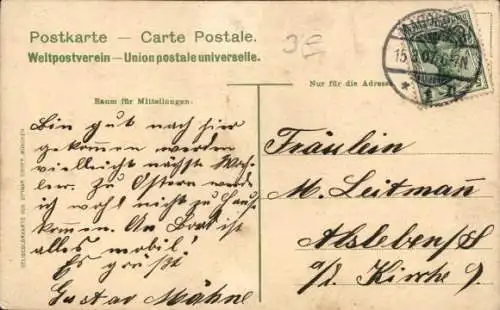 Ak Dampfer Silvana, HAPAG, Seebäder Dienst