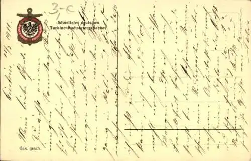 Ak Deutsches Kriegsschiff, Hochseetorpedoboot