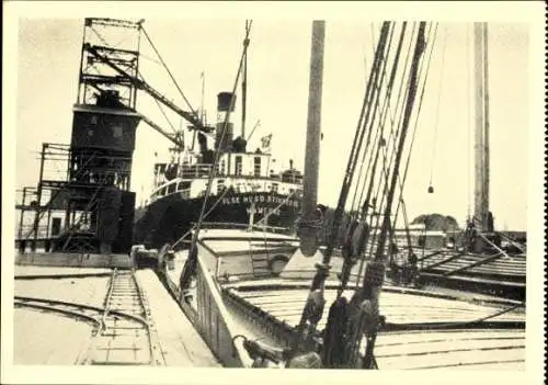 Ak Kaliningrad Königsberg Ostpreußen, Schiff Hugo Stinnes, Reederei Hugo Stinnes, Hafen