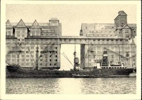 Ak Kaliningrad Königsberg Ostpreußen, Schiff Dieter Hugo Stinnes, Getreideladen