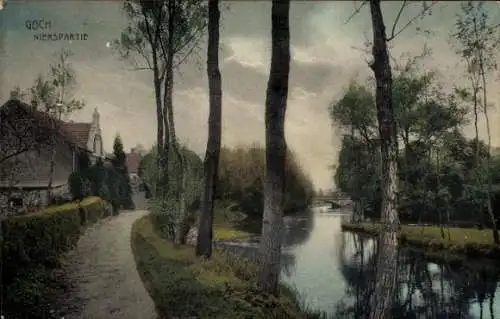 Ak Goch am Niederrhein, Nierspartie