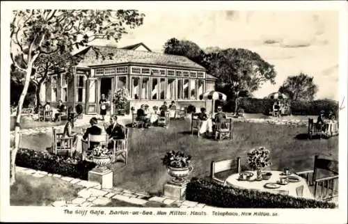 PC Barton on Sea Hampshire England, Cliff Café