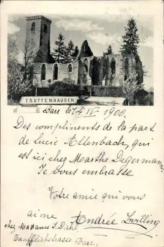 Ak Heiligenstein Bas Rhin, Kloster Truttenhausen