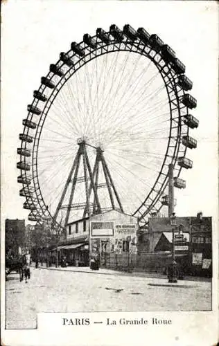Ak Paris, la Grande Roue, Riesenrad, Kutsche