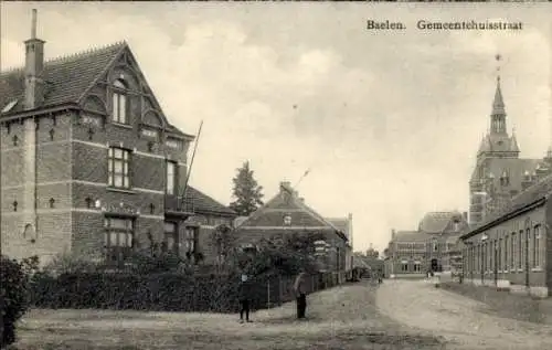 Ak Baelen Wallonien Lüttich, Gemeentehuisstraat