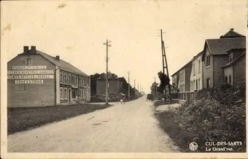 Ak Cul des Sarts Culdessarts Wallonien Namur, Hauptstraße