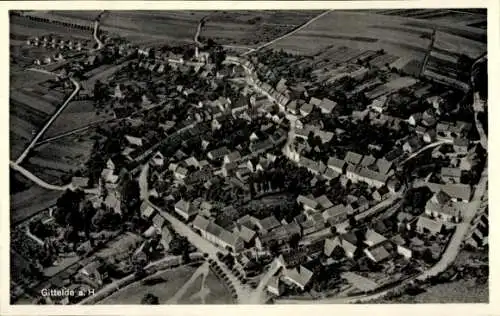 Ak Gittelde Bad Grund im Harz, Fliegeraufnahme
