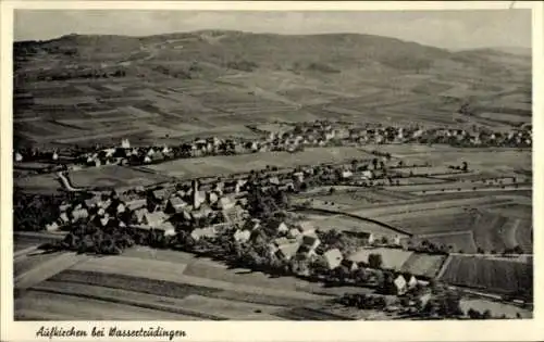 Ak Aufkirchen bei Wassertrüdingen Gerolfingen in Mittelfranken Bayern, Fliegeraufnahme