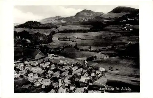 Ak Altstädten Sonthofen im Allgäu, Fliegeraufnahme