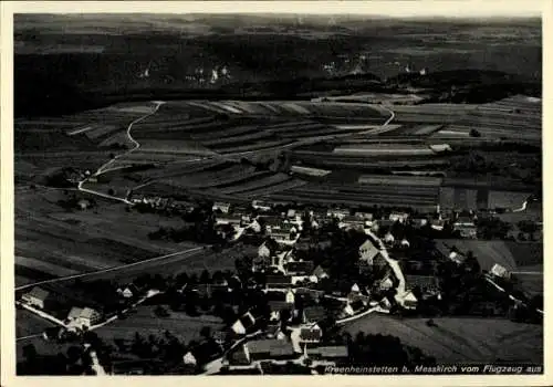 Ak Kreenheinstetten Leibertingen in Baden, Luftaufnahme von Kreenheinstetten, Landschaft, Felder