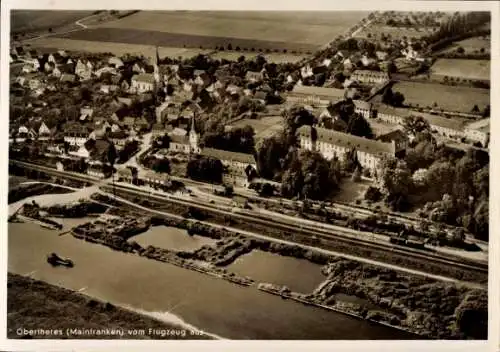 Ak Obertheres Theres in Unterfranken, Fliegeraufnahme