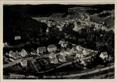 Ak Herrlingen Blaustein in Württemberg, Luftaufnahme von  Stadtansicht, Gebäude, Natur