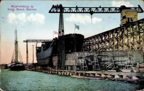 PC Long Beach California USA, Shipbuilding in Harbor