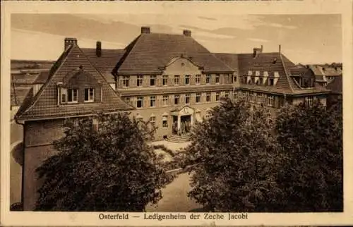 Ak Osterfeld Oberhausen im Ruhrgebiet Westfalen, Ledigenheim der Zeche Jacobi
