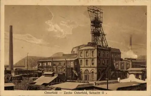 Ak Osterfeld Oberhausen im Ruhrgebiet Westfalen, Zeche Osterfeld, Schacht II