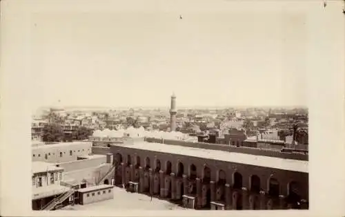 Foto Ak Bagdad Irak, View from Clock Tower, Barracks