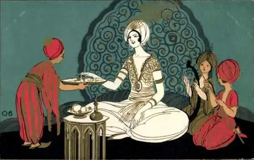 Künstler Ak Red Star Line, Orientalische Szene