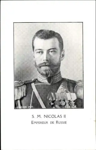 Ak Zar Nikolaus II. von Russland, Portrait