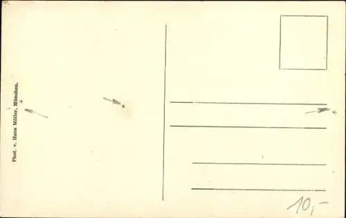 Ak München, Portal der Kaserne, Telegraphen-Detachement