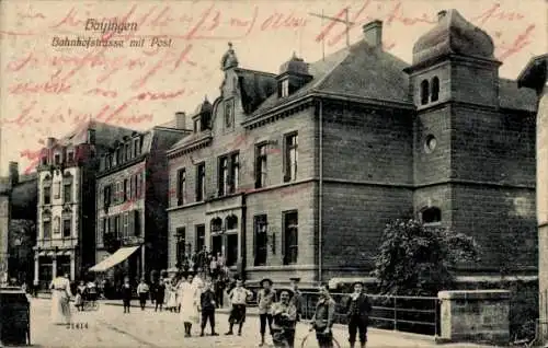 Ak Hayange Hayingen Lothringen Moselle, Bahnhofstraße