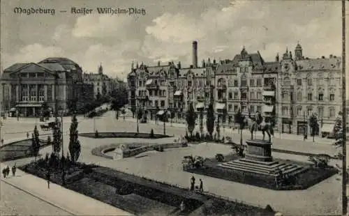 Ak Magdeburg, Kaiser Wilhelm-Platz