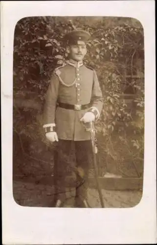 Foto Ak Deutscher Soldate in Uniform, Paul Hirschauer, Berlin 1913