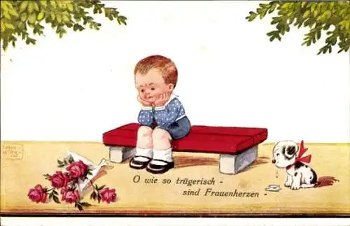 Künstler Ak Wills, John, O wie so trügerisch sind Frauenherzen
