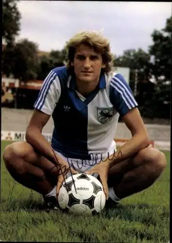 Ak Fußballspieler Herbert Hermann, Grasshopper Club, Autogramm