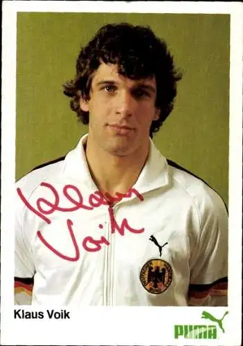 Ak Handballspieler Klaus Voik, Autogramm