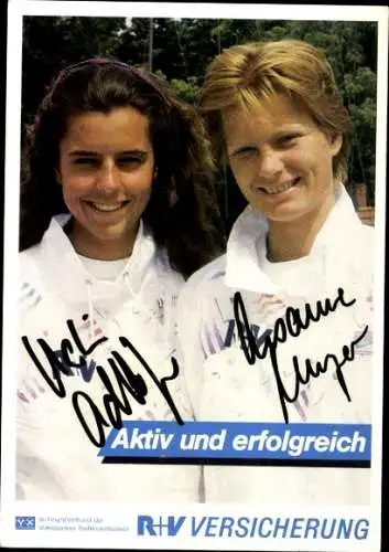 Ak Susanne Meyer und Katrin Adlkofer, Segeln, Autogramm