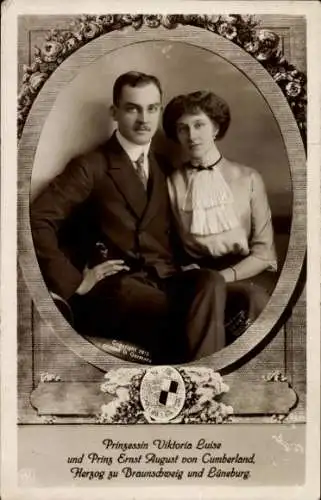 Ak Prinz Ernst August zu Braunschweig und Lüneburg, Prinzessin Viktoria Luise